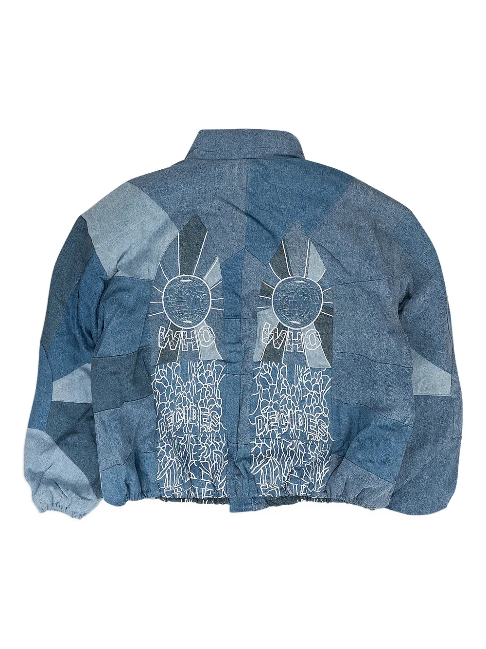 Who Decides War chamarra bomber bordada | Chamarras de mezclilla | Image 2