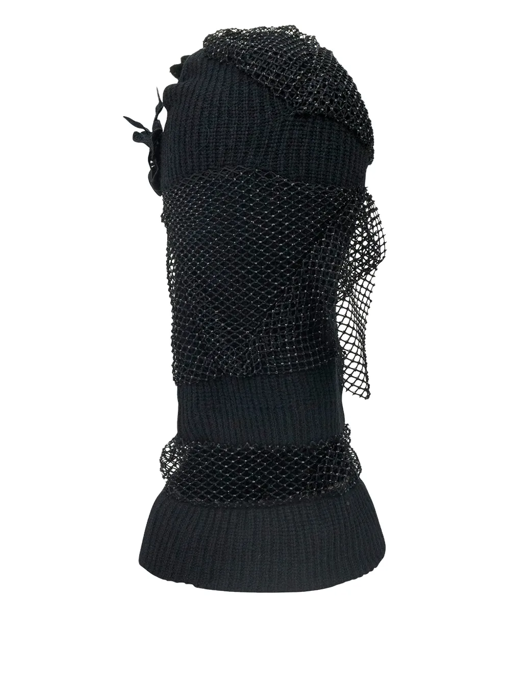 Who Decides War Bivakmuts met bloemapplicatie - Zwart