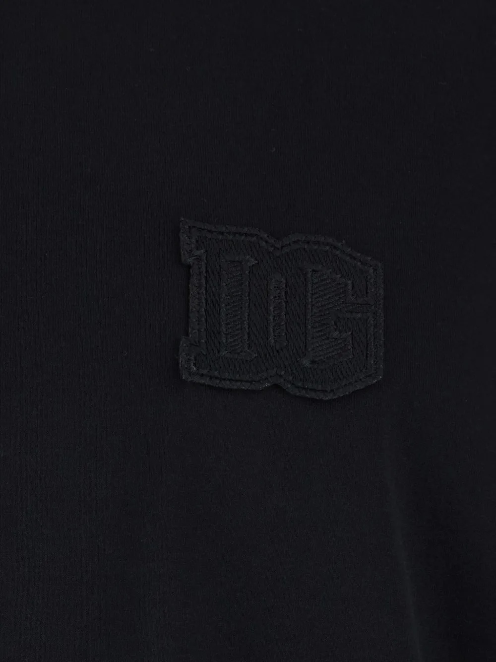 Dolce & Gabbana Katoenen T-shirt met patch Zwart