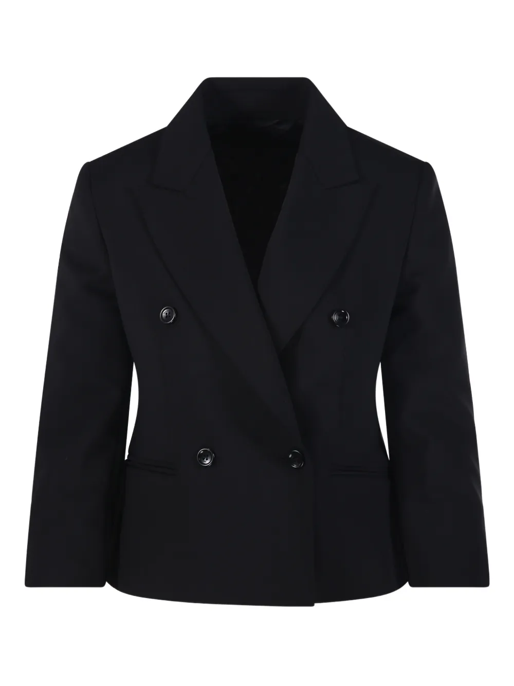 Max Mara Double-breasted Blazer In Blue