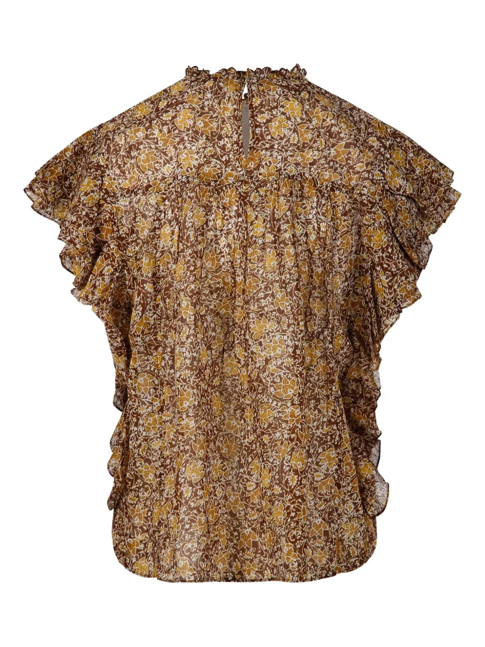 MARANT ÉTOILE Daliyane floral-print blouse - Bruin