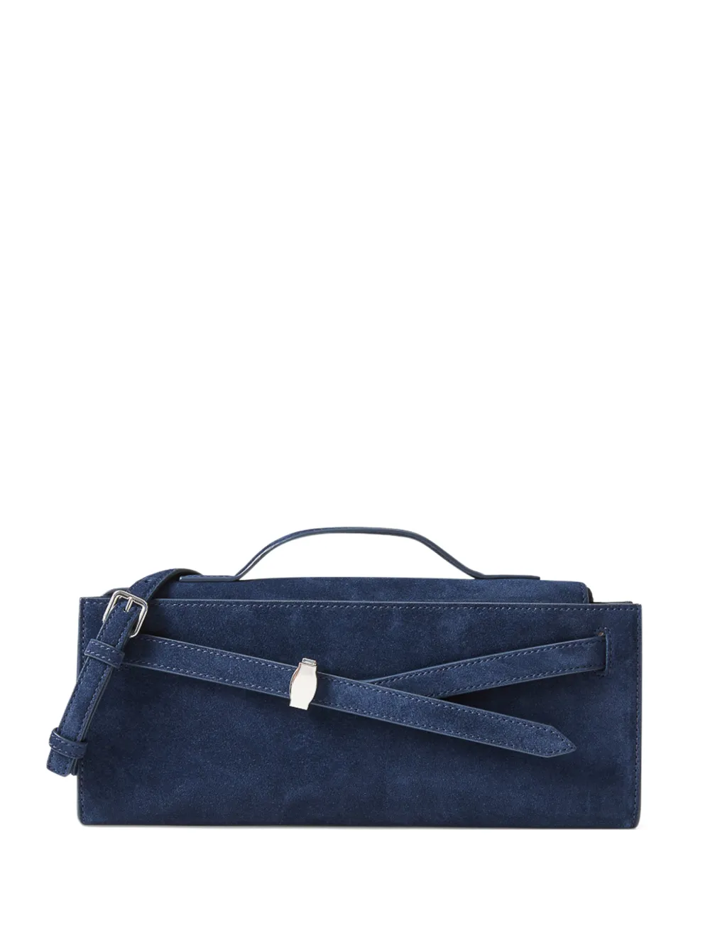 Veronica Beard suede dash clutch - Blu