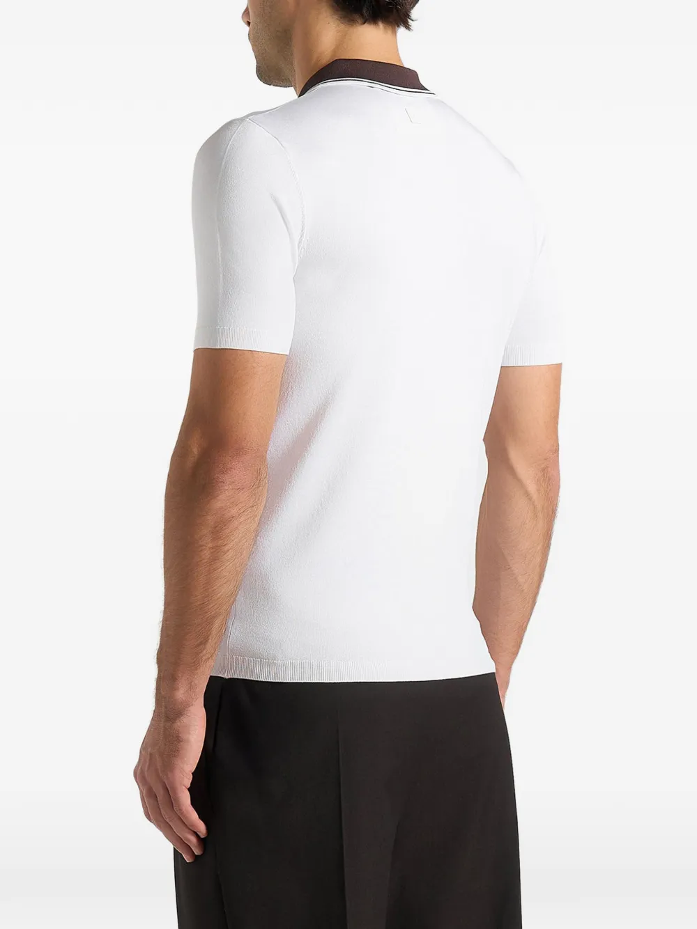 Roux Contrast-Collar Polo Shirt