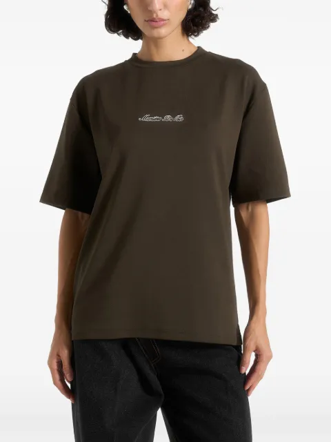 Manière De Voir TS001 - signature relaxed fit cotton t-shirt - white