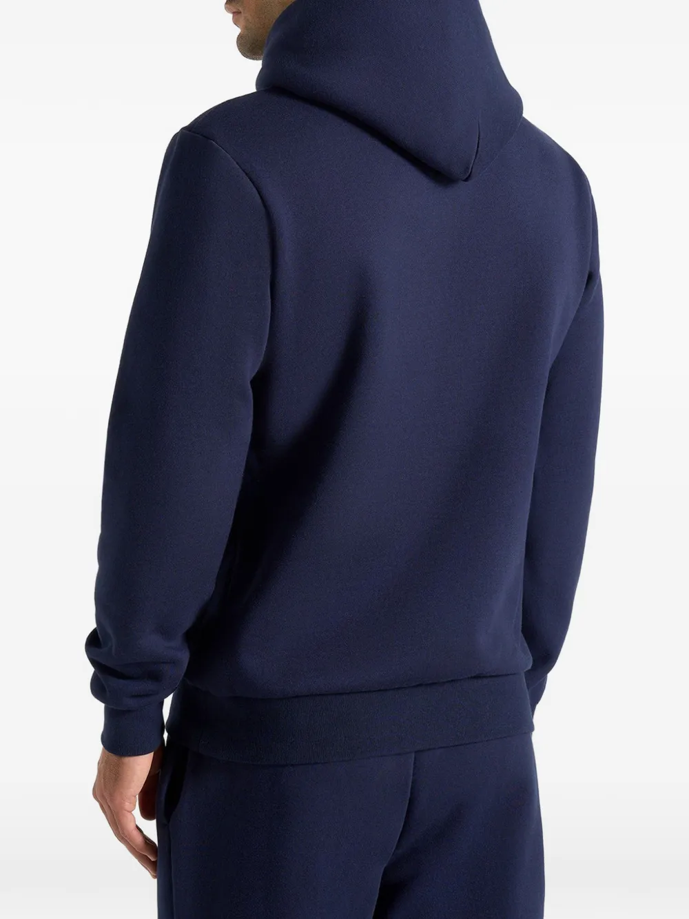 Manière De Voir JS004 Signature regular-fit hoodie Blauw
