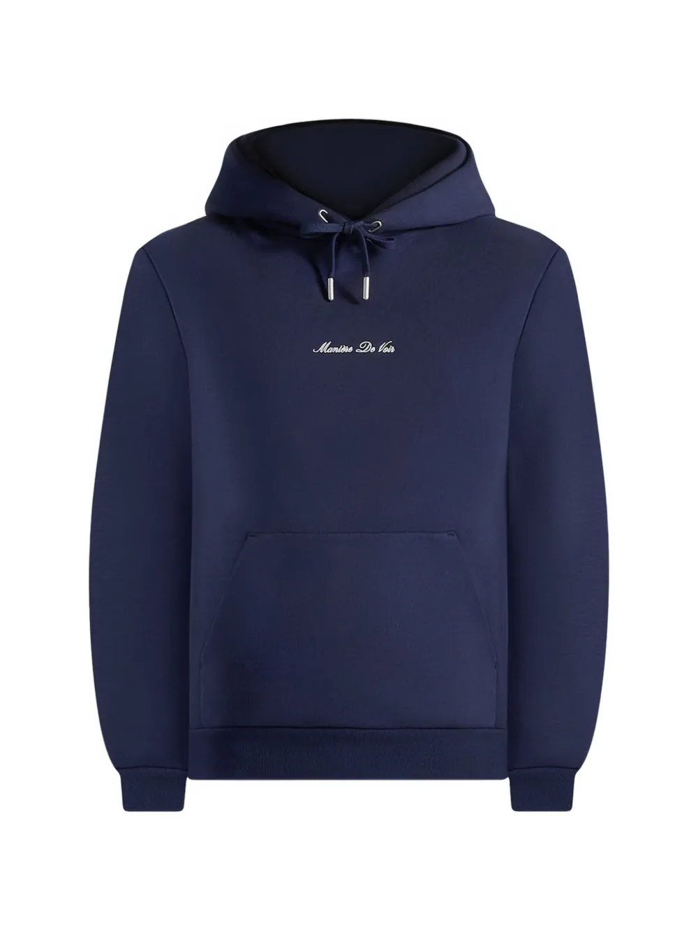 Manière De Voir Gustave kangaroo-pocket hoodie - Blu