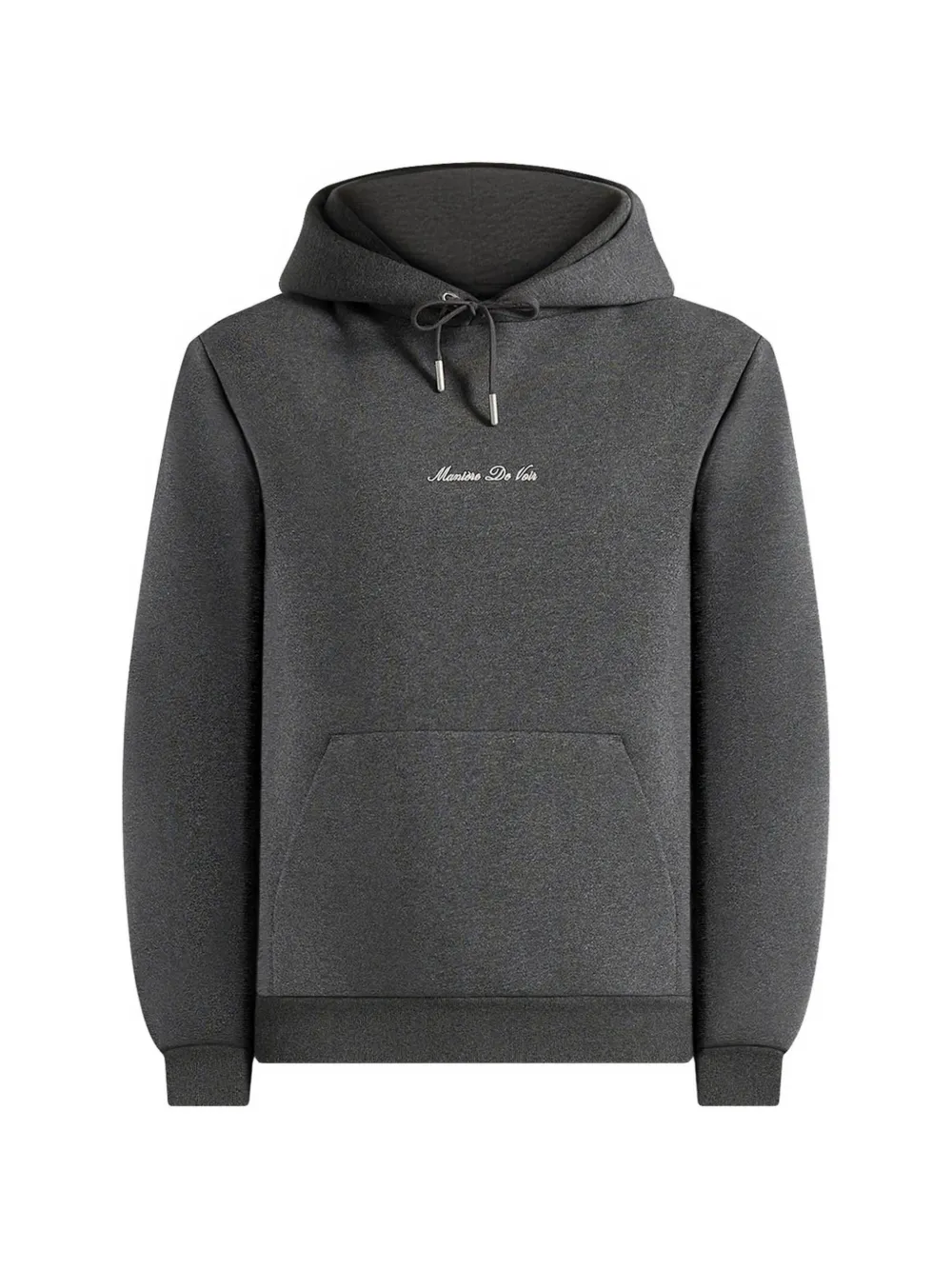 Manière De Voir Gustave kangaroo-pocket hoodie - Grigio