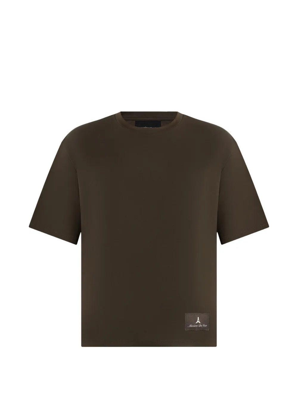 Manière De Voir T-shirt Paul con applicazione - Marrone