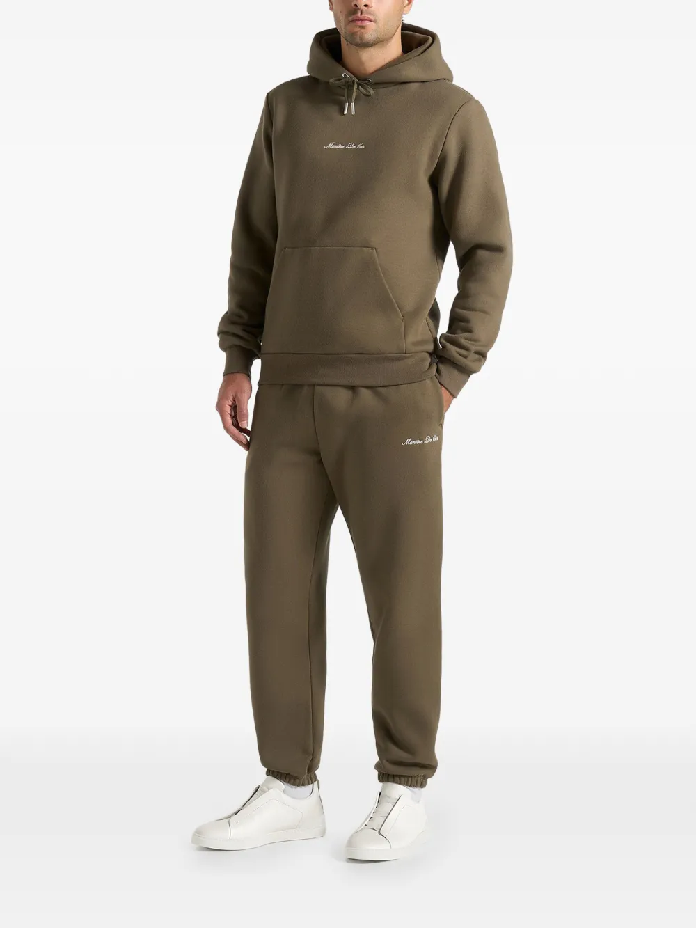 Manière De Voir Alistair trainingsbroek met geborduurd logo - Bruin