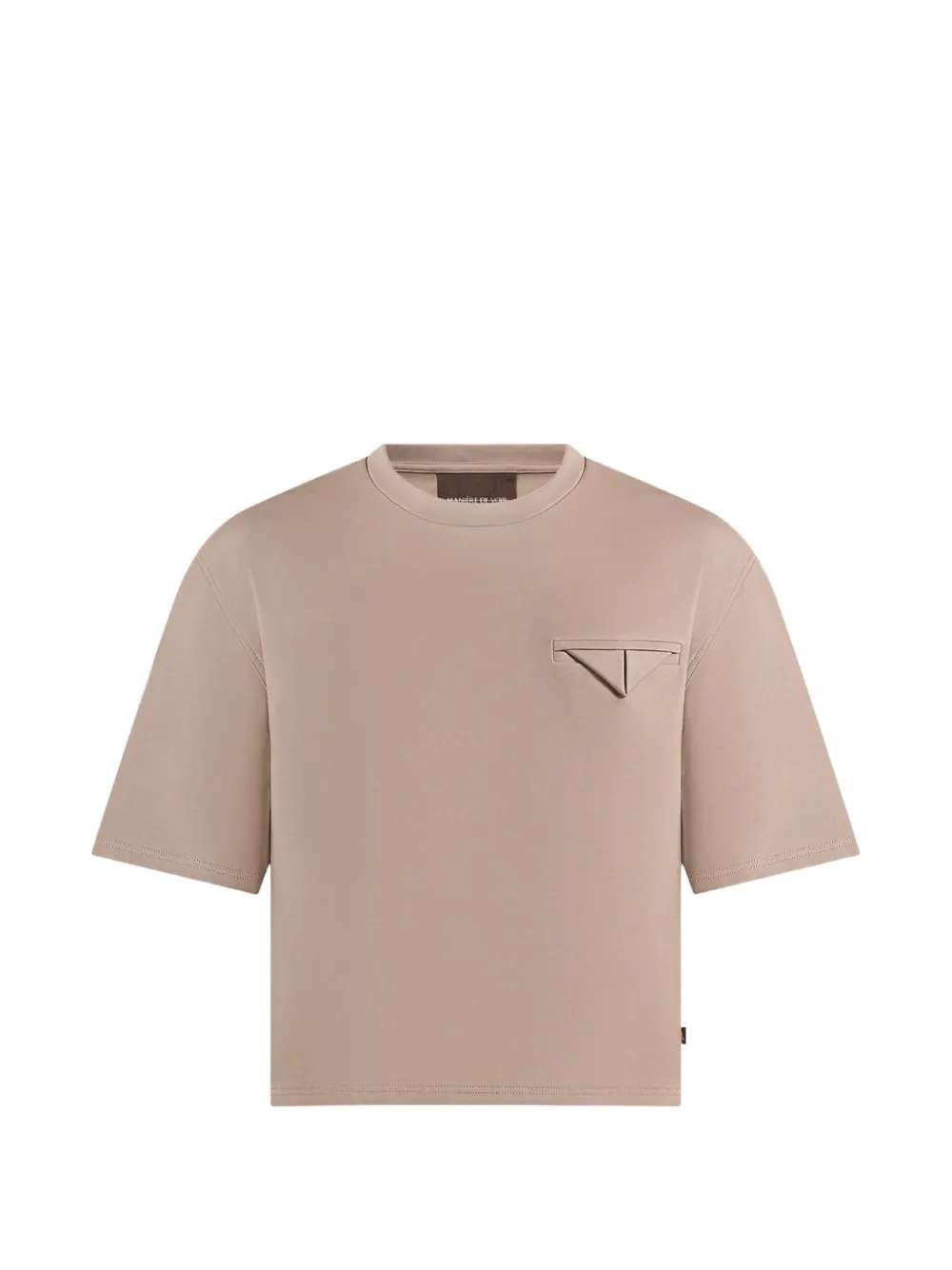 Manière De Voir Léon triangle-pocket cotton T-shirt - Toni neutri