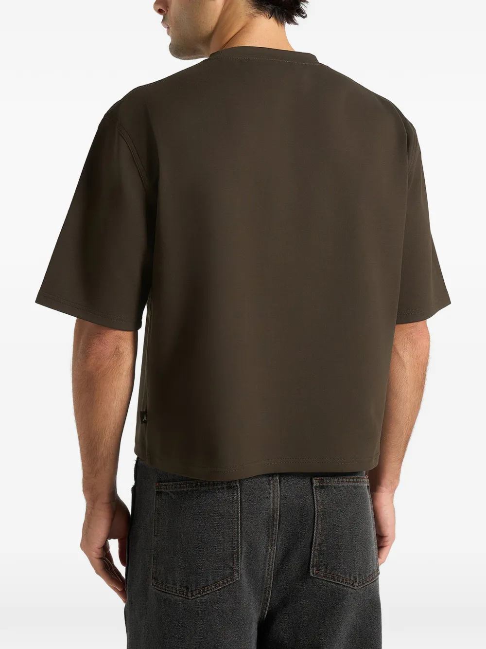 Manière De Voir Leon boxy cropped T-shirt Groen