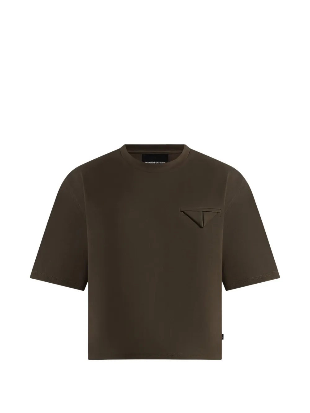 Manière De Voir Léon triangle-pocket T-shirt - Verde