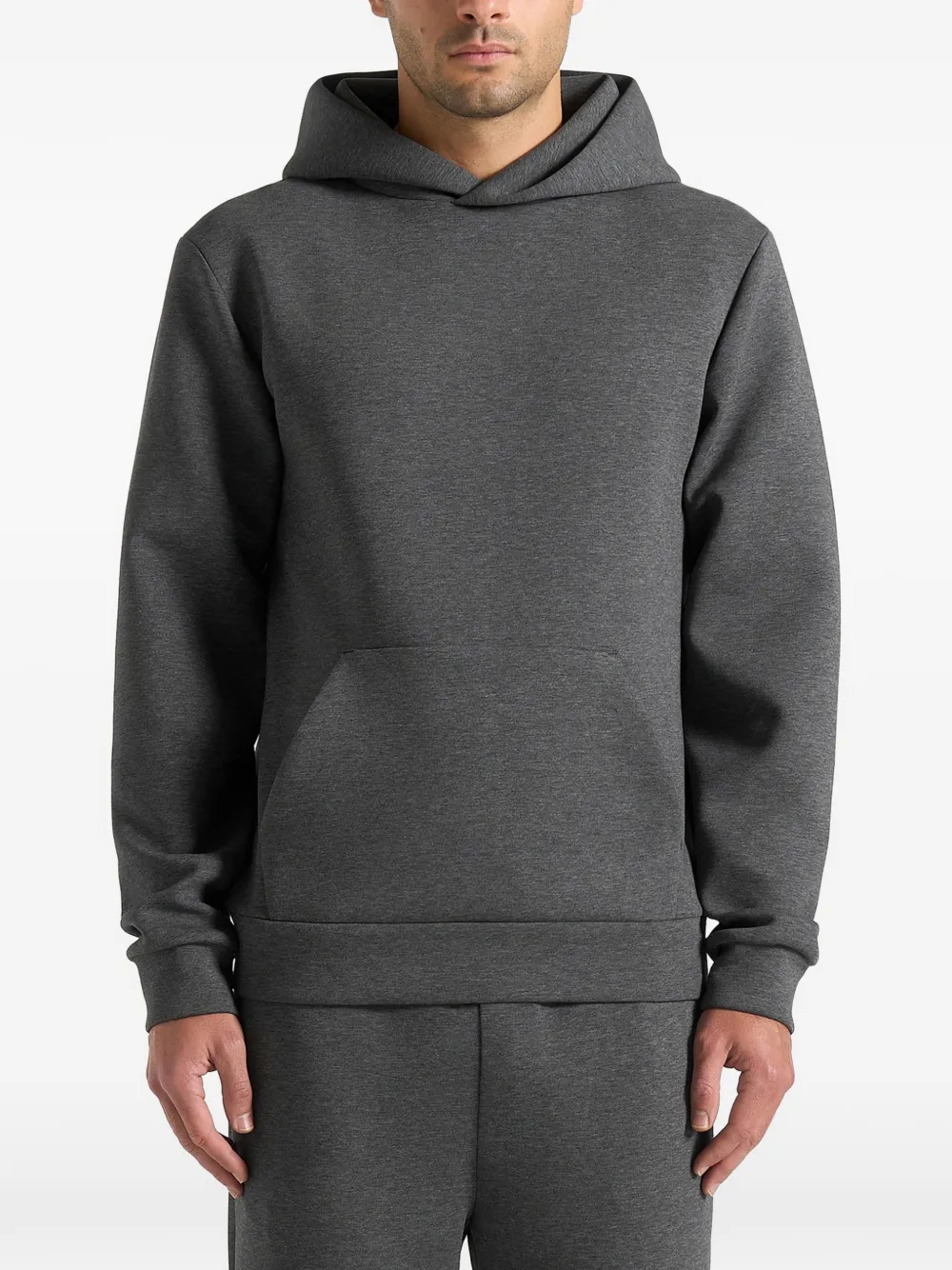 Manière De Voir JS007 neopreen regular-fit hoodie Grijs