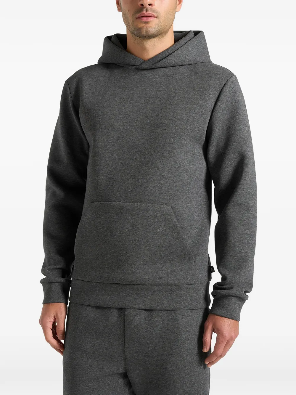 Manière De Voir JS007 neopreen regular-fit hoodie Grijs