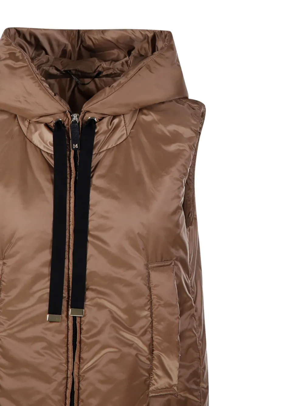 Drawstring-Hood Gilet