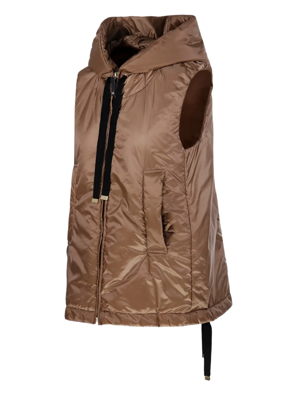 Drawstring-Hood Gilet