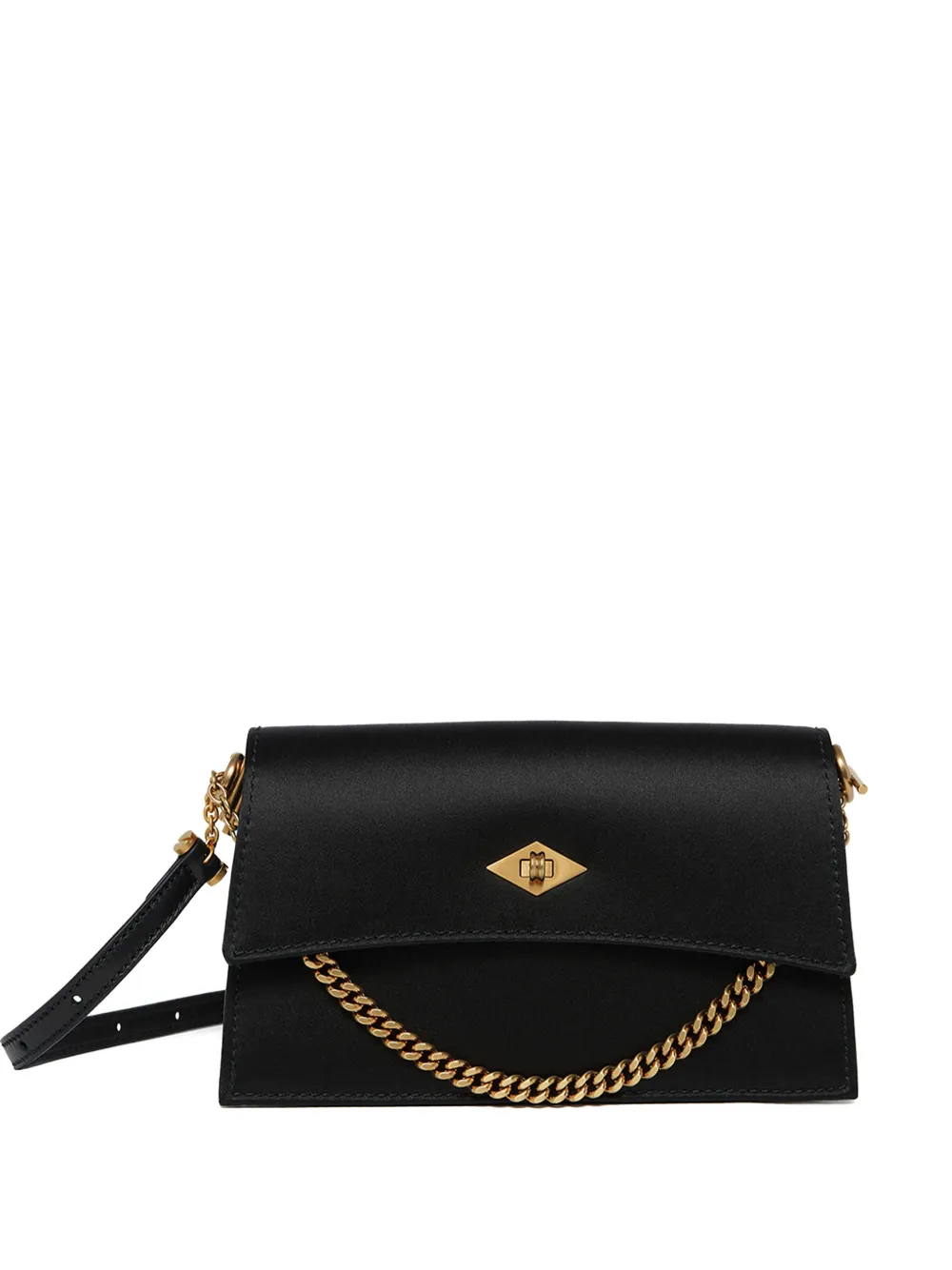 Metier Mini Roma Satin Clutch Bag In Black