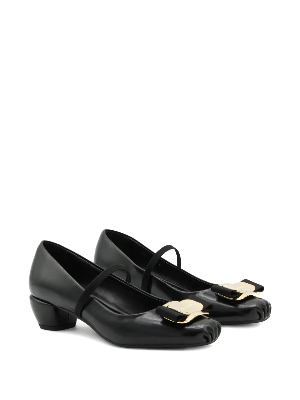 Ferragamo 40mm New Vara pumps met gesp Zwart