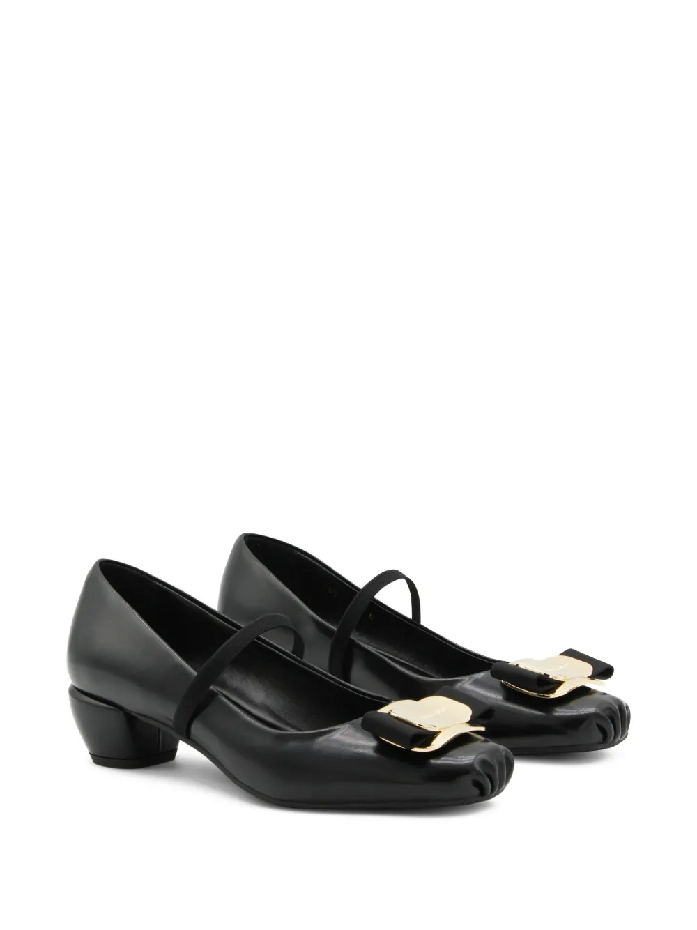 Ferragamo 40mm New Vara pumps met gesp Zwart