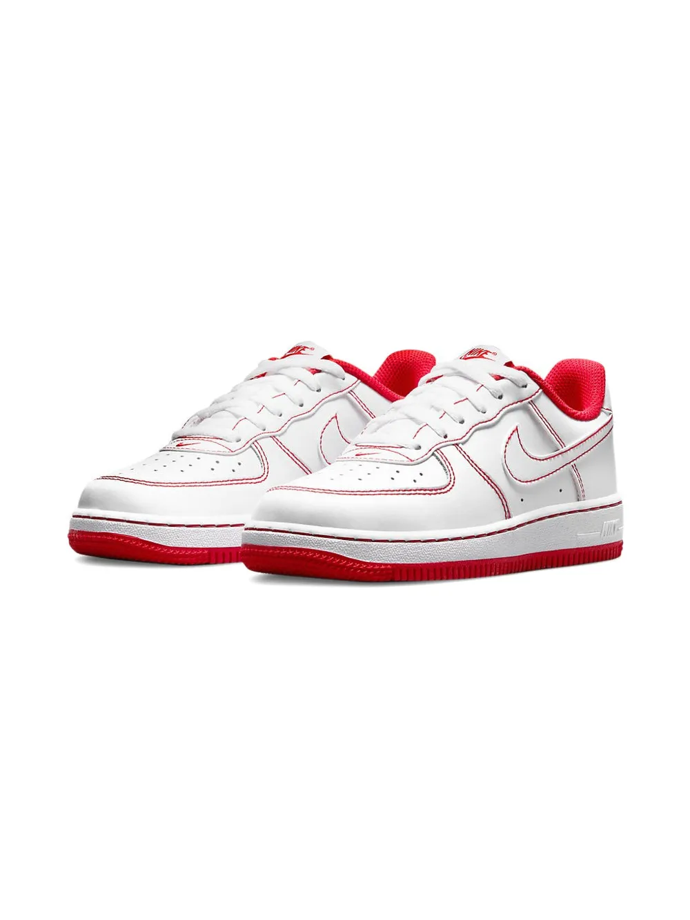 Nike Kids Air Force 1 contrast stitch sneakers Wit