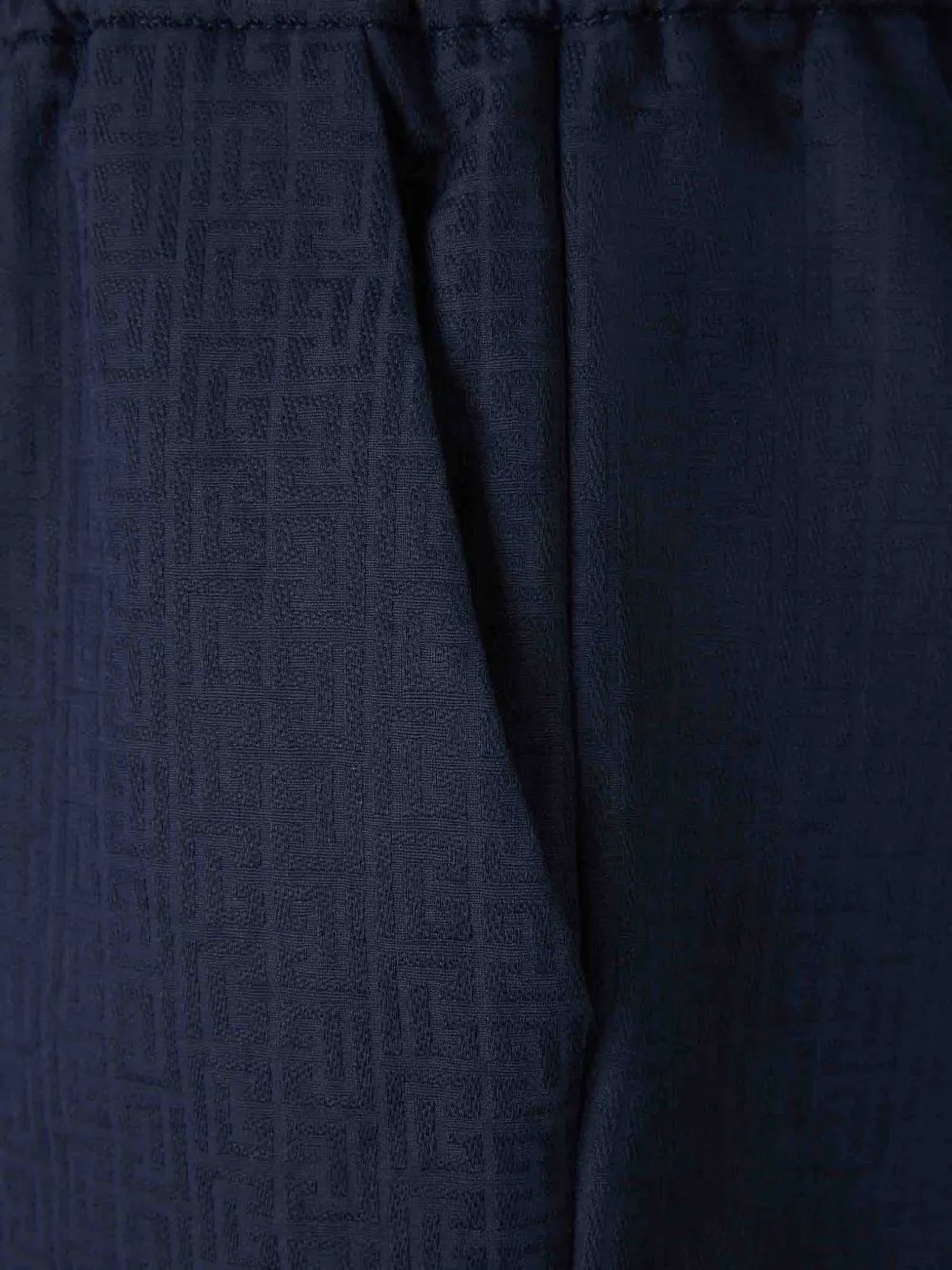  Balmain Monogram-pattern Bermuda Shorts - Blue 