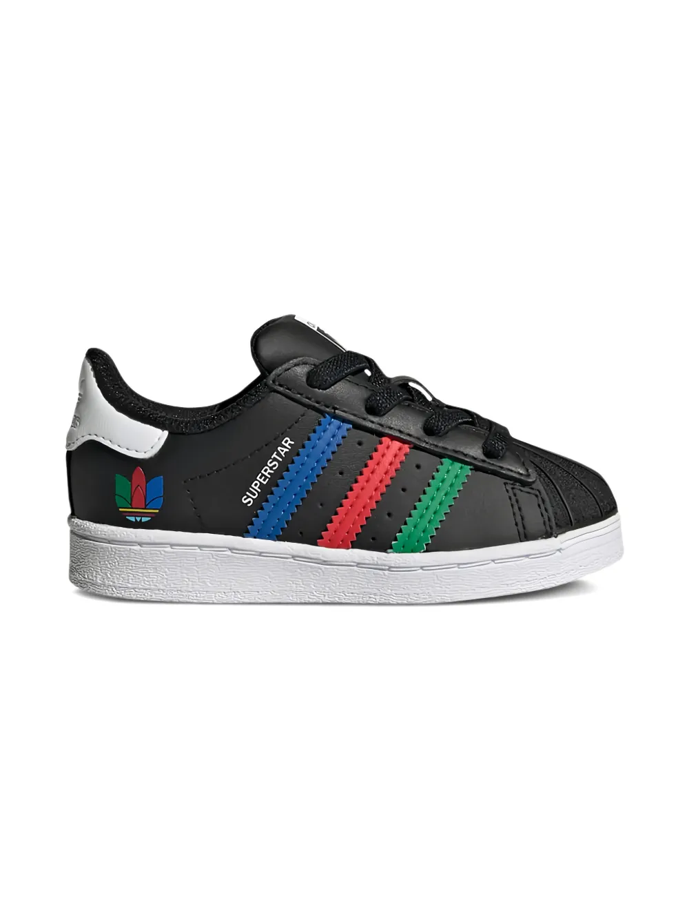 adidas Kids Superstar stripes sneakers - Nero