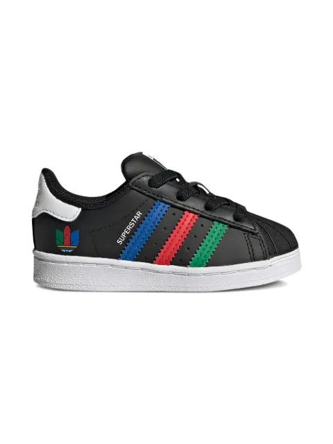 adidas Kids Superstar stripes sneakers