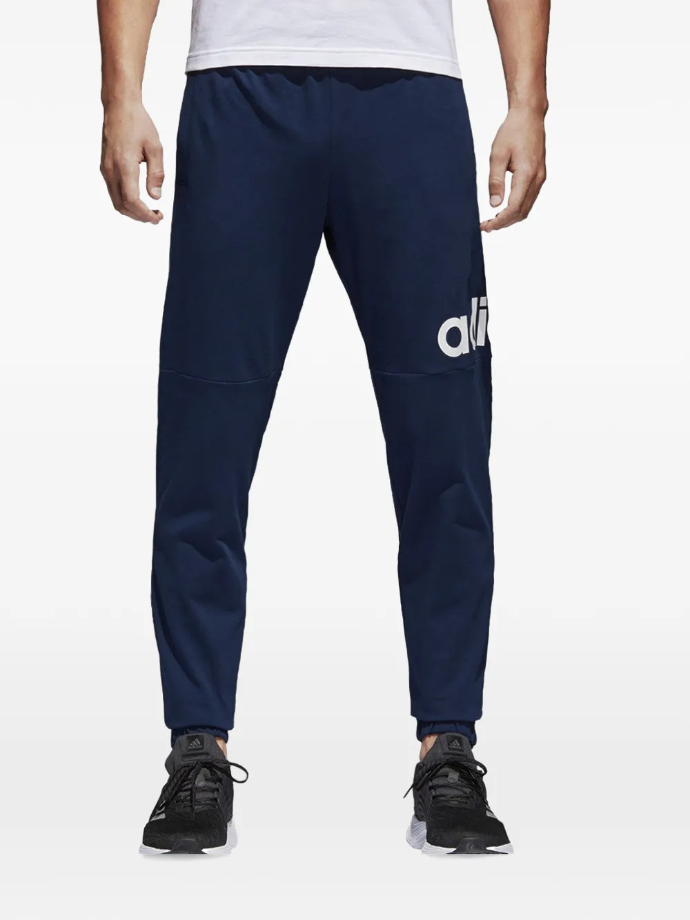 adidas logo-print track pants - Blu