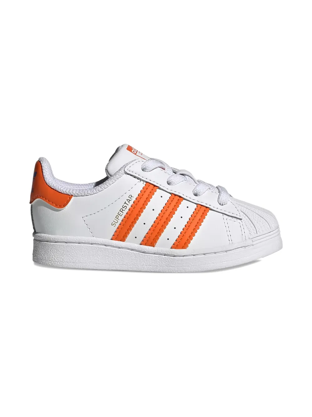 Adidas Kids Superstar striped sneakers - Wit