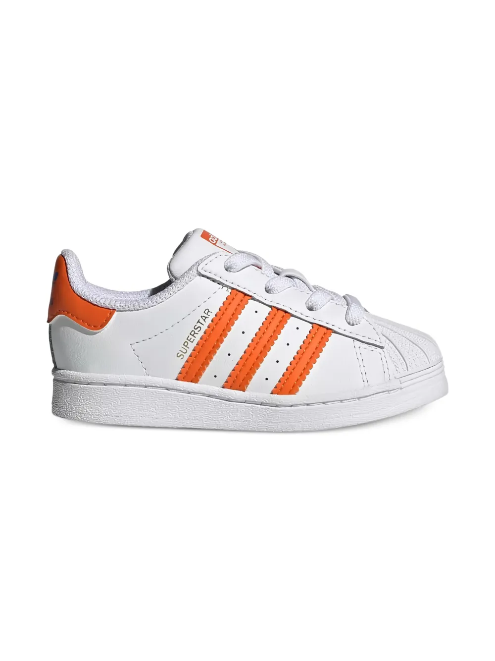adidas Kids Superstar gestreepte sneakers Wit