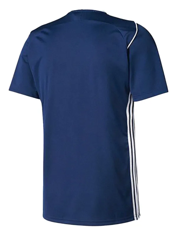 Adidas ストライプ VネックTシャツ | ブルー | FARFETCH JP