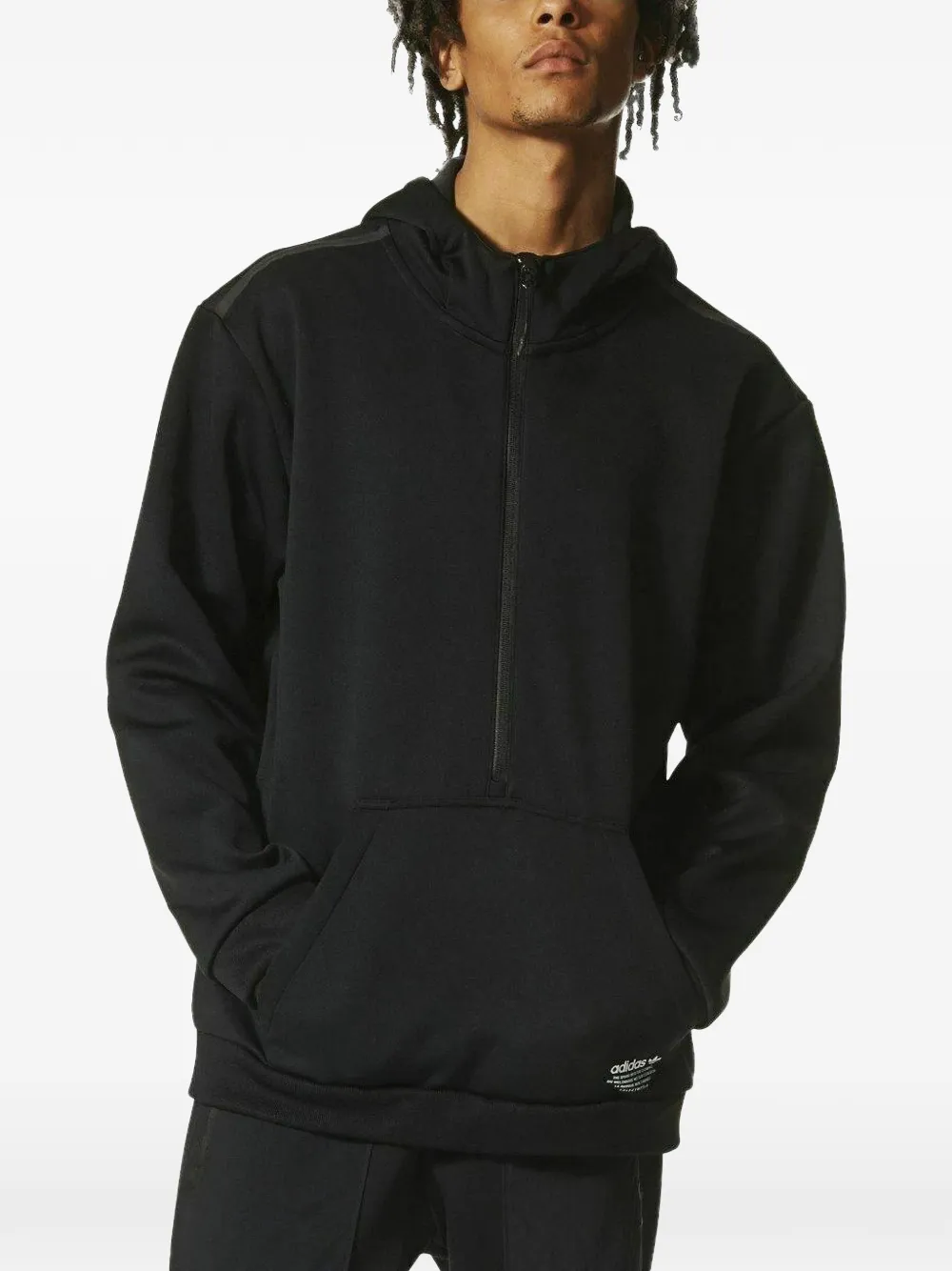 adidas Felpa con zip e cappuccio - Nero