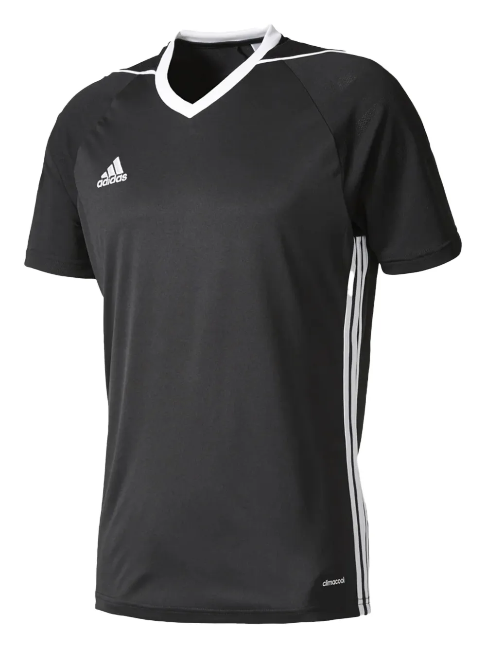 adidas T-shirt Tiro17 a righe - Nero