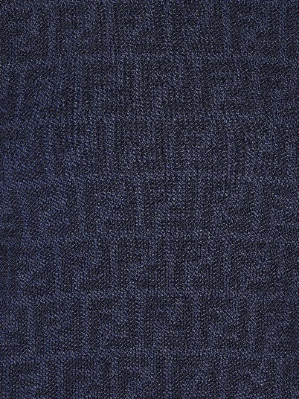 FENDI Geribbeld T-shirt met jacquard Blauw