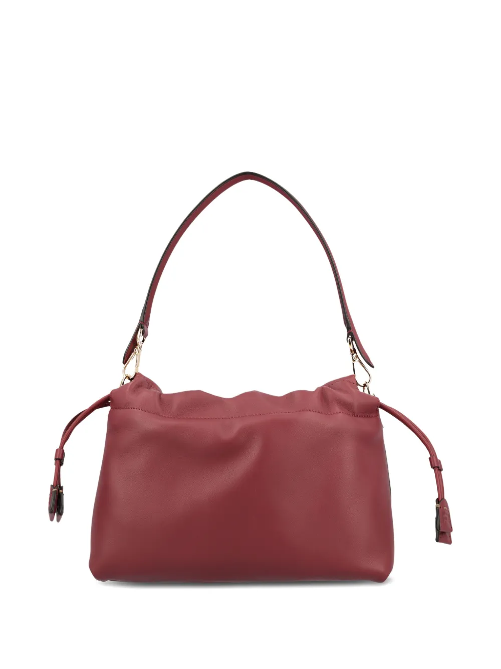 FENDI Mamma Baguette medium leren schoudertas - Rood