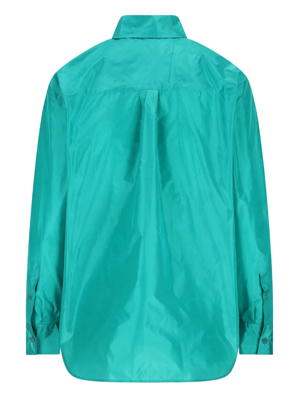 FENDI silk long-sleeve shirt - Blauw