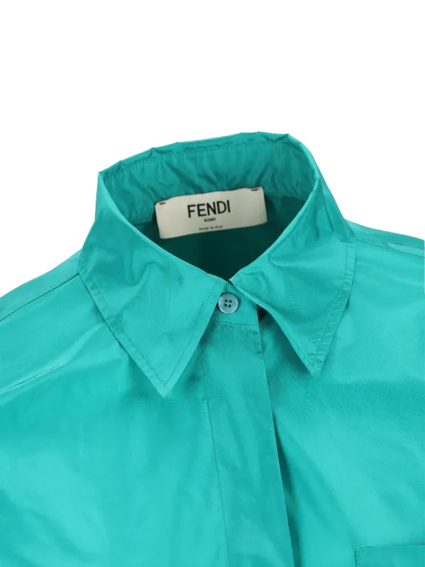 FENDI シルクシャツ | ブルー | FARFETCH JP