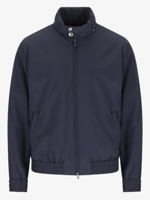 Brunello Cucinelli high-collar zip-up bomber jacket