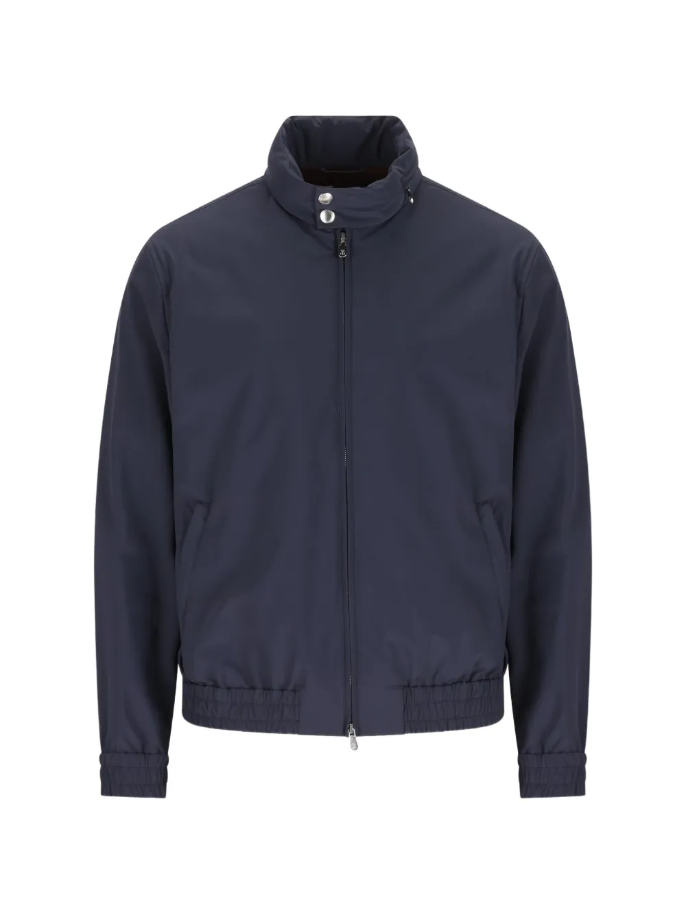 Brunello Cucinelli Bomberjack met hoge hals en rits Blauw