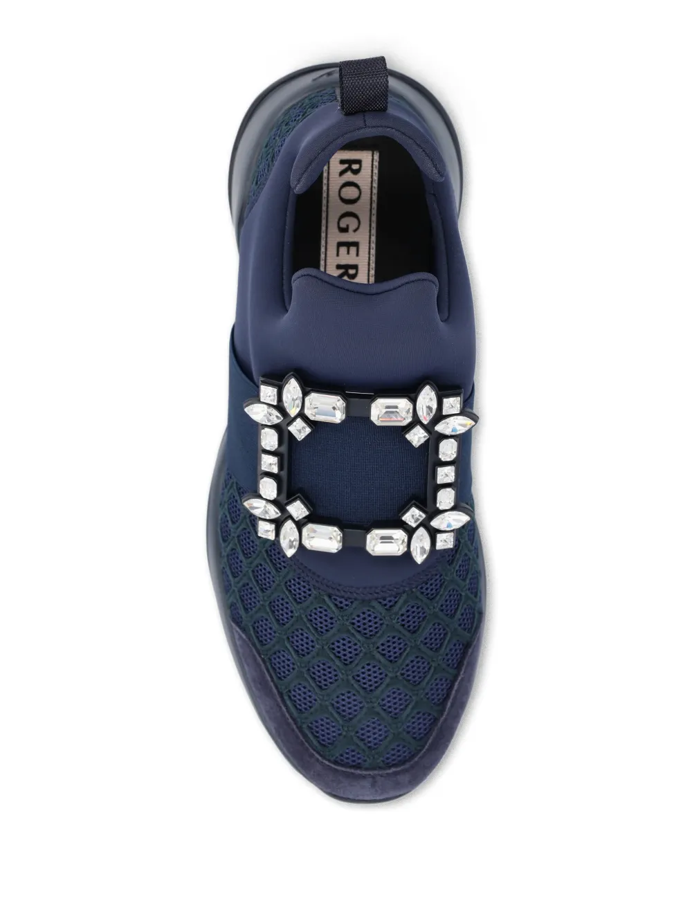 Roger Vivier Viv' Run crystal-embellished Sneakers | Blue | FARFETCH