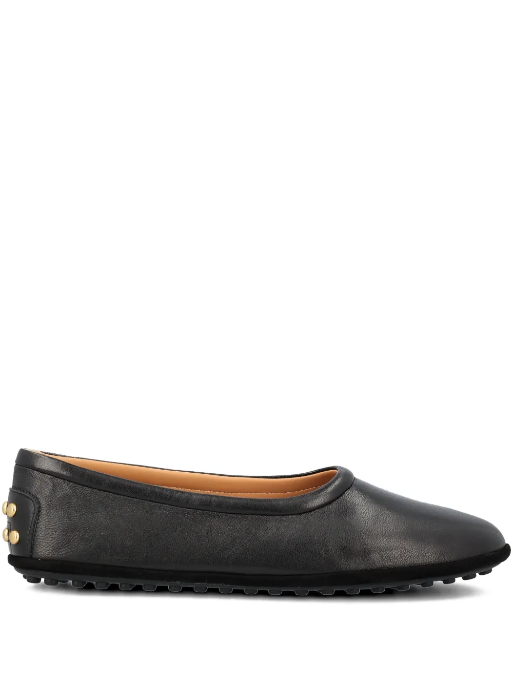 Tod's studded-detail ballet flats - Nero