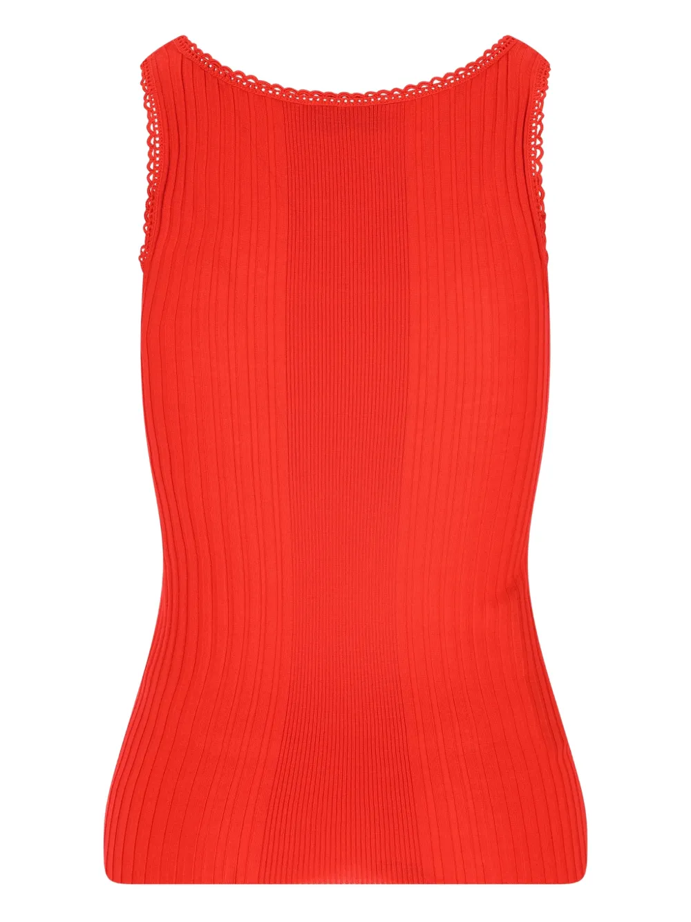 Miu Miu ribbed crocheted-edges top | Vests & Tank Tops | Image 2