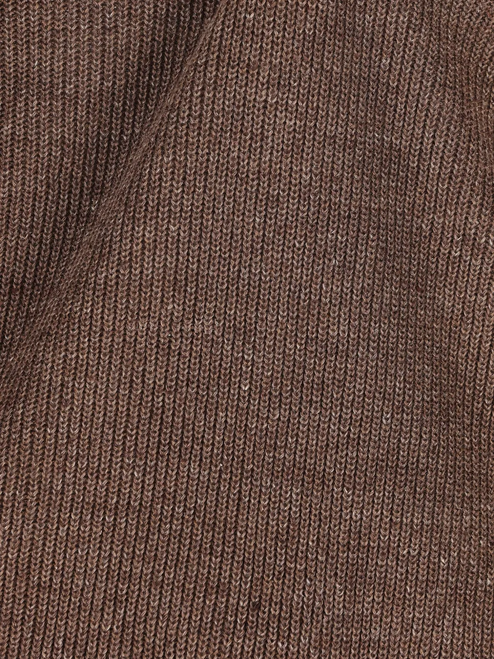  Brunello Cucinelli Button-placket Ribbed Sweater - Brown 