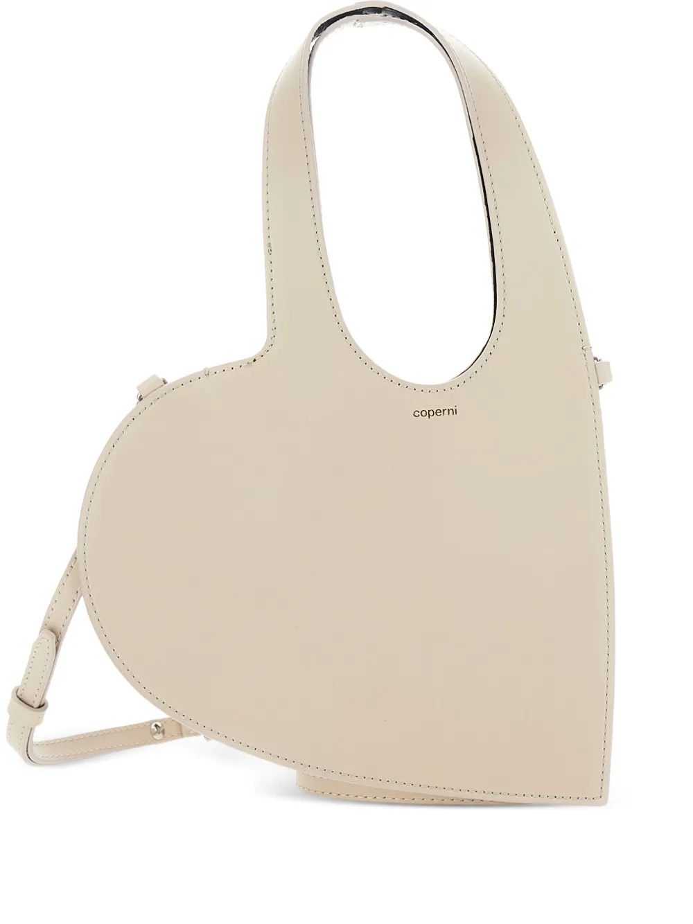 Coperni Baby Heart logo-print shoulder bag - Toni neutri