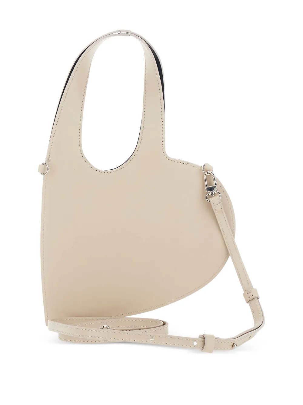 Coperni Baby Heart logo-print shoulder bag - Beige