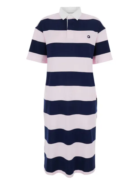 Coperni striped embroidered-logo maxi dress