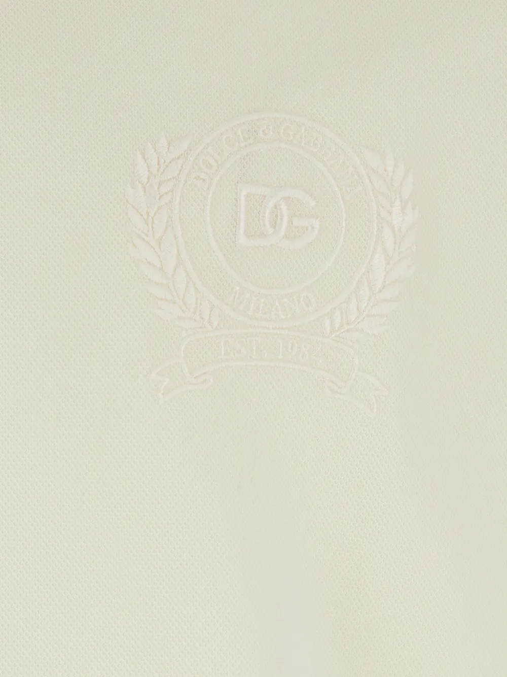 Dolce & Gabbana Poloshirt met lange mouwen Wit
