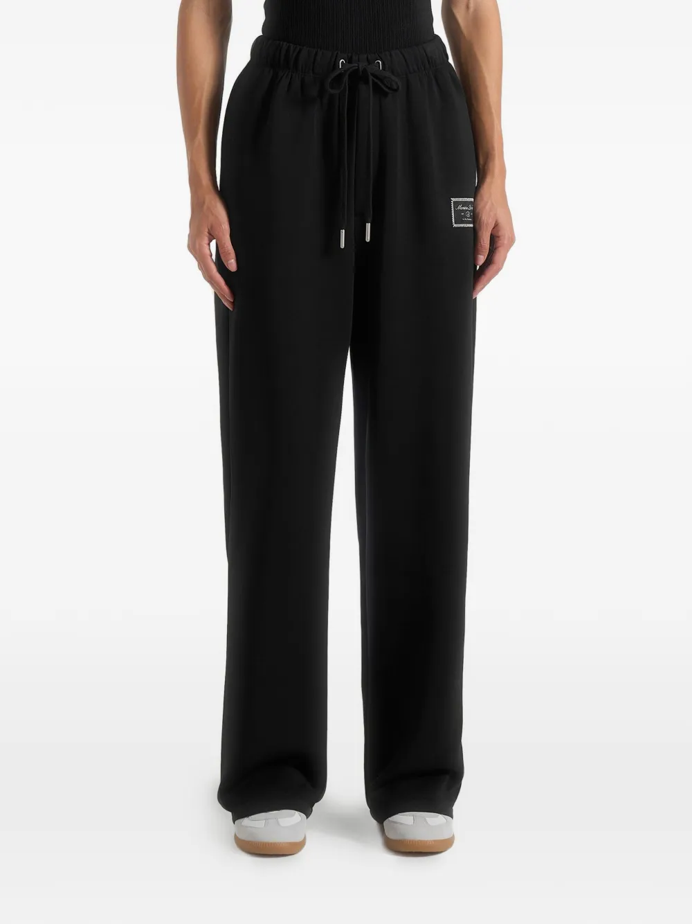 Manière De Voir Pantaloni sportivi Avery con applicazione - Nero