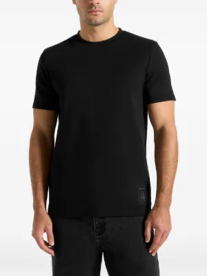 Matteo regular-fit black cotton T-Shirt 5