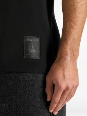 Matteo regular-fit black cotton T-Shirt 7
